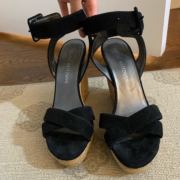 Stuart Weitzman like new wedge sandals size 8. Accepting offers!!! - Picture 6 of 8